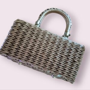 Vintage Plastic Woven 50s/60s Handbag